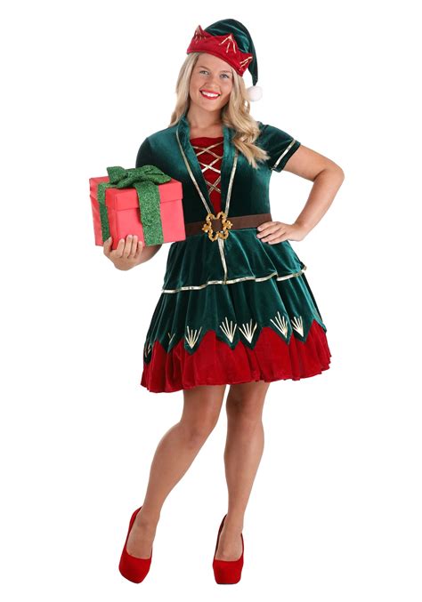 Womens Deluxe Elf Costume