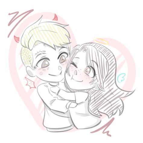 Chibi Couple Sketch - Artists&Clients
