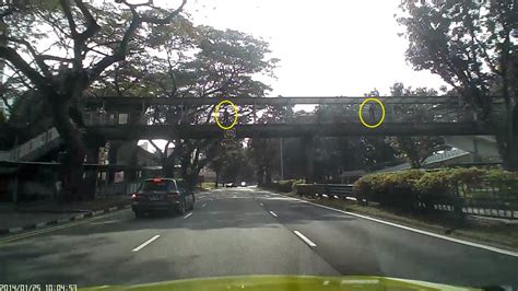 Singapore Cabbies Speed Camera On Overhead Bridge Ang Mo Kio Ave 1