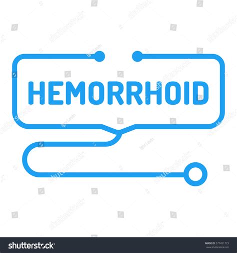 Hemorrhoid Badge With Stethoscope Icon Flat Royalty Free Stock Vector Avopix Com
