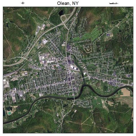Aerial Photography Map Of Olean Ny New York