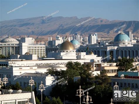 Government Buildings Ashgabat Turkmenistan Stock Photo Picture And
