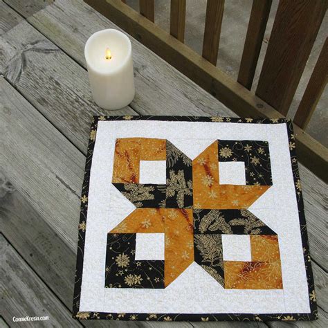 Maybe you would like to learn more about one of these? Box Quilt Block Silent Night Table Topper | Freemotion by ...