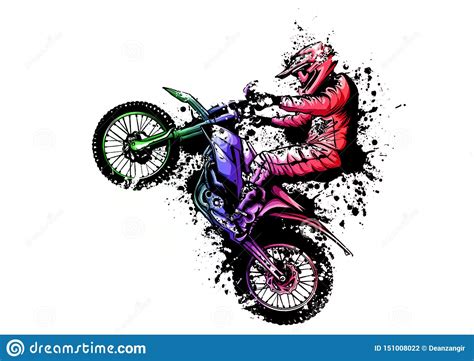 Dirt Bike Helmet Sketch Vector Illustration | CartoonDealer.com #153341580