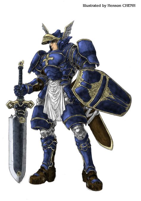Paladin By Shonensan Colored By Galligi Old Faces Blue Color Schemes