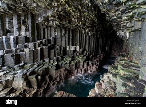 Entrance To Fingals Cave Basalt Columns Of Staffa Island Inner