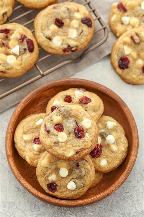 These White Chocolate Cranberry Cookies Are Incredibly Thick Soft Chewy And F