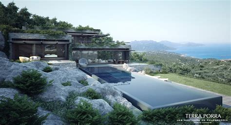 Modern Mountain Ocean View Villa With Pool Interior Design Ideas