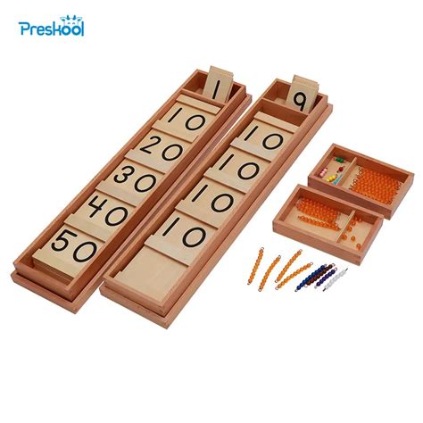 Montessori Math Teens And Tens Seguin Board With Bead Bars Wood Toys