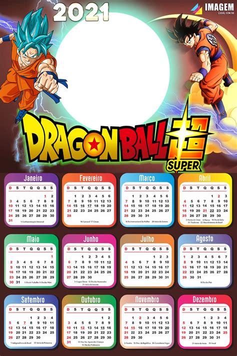 Em outubro na série anime dragon ball super (dragon ball chou) o tournament of power (torneio do poder) está no seu auge à medida que os guerreiros mais forte. Moldura Infantil Calendário 2021 Dragon Ball Super ...