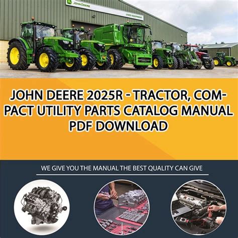 John Deere 2025r Tractor Compact Utility Parts Catalog Manual Pdf