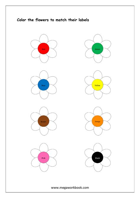 Free Printable Color Recognition Worksheets For Preschoolers