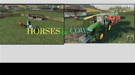Farming Simulator 19 Cows And Horses Youtube