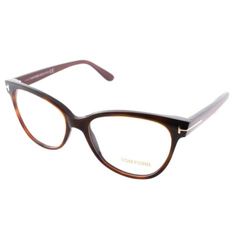 shop tom ford women s brown plastic cat eye eyeglasses free shipping