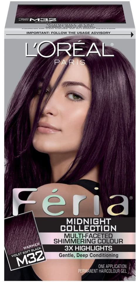 Loreal Paris Feria Warmer Violetsoft Black Boxed Hair Color Hair