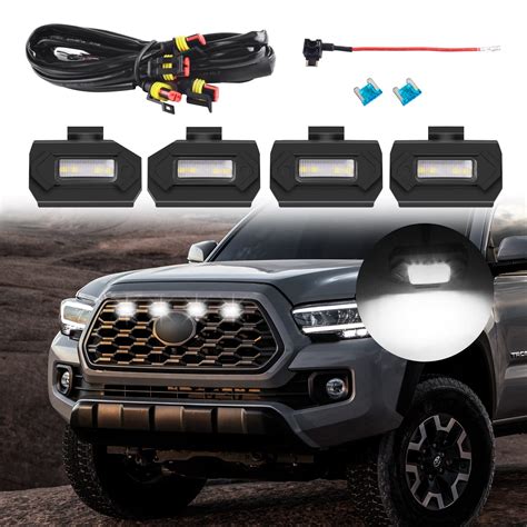 Buy Autlight Led Grille Lights For 2020 2021 Toyota Tacoma Grill 4pcs