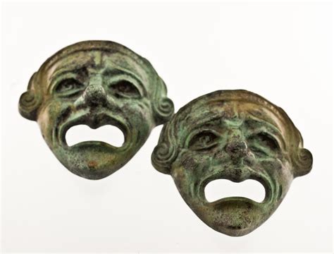 Theatre Actors Tragedy Mask Of Ancient Greek Drama