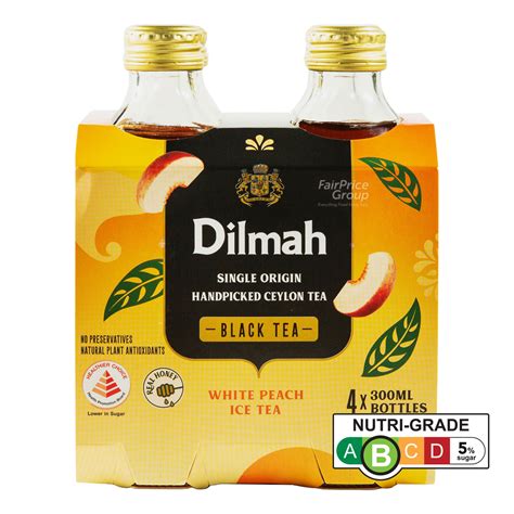 Dilmah Ice Black Tea White Peach Ntuc Fairprice