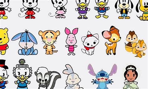 How To Draw Kawaii Disney Characters Doodles Step By Step Directed