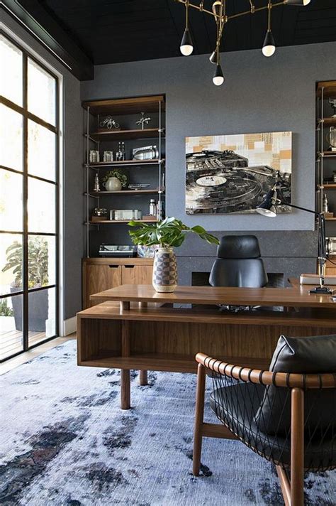 30 Incredible Home Office Inspiration Ideas For Men Officedesign