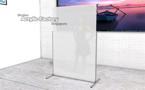 Acrylic Shield Type Aluminum Frame Acrylic Display Design Production Singapore