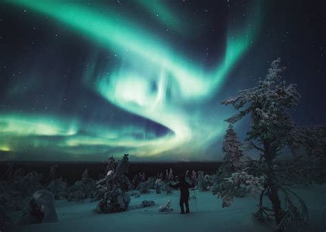 Northern Lights Dancing In Finnish Lapland 37 Celsius Degrees Dont