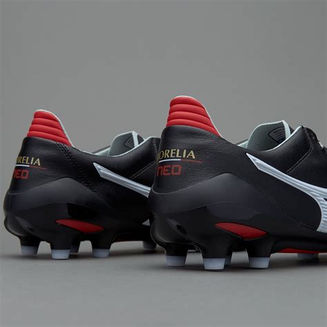 Mizuno Morelia Neo Ii Made In Japan Mens Boots Firm Ground Black White Red Pro Direct Soccer