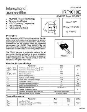 Irf E Mosfet Datasheet Pdf Equivalent Cross Reference Search