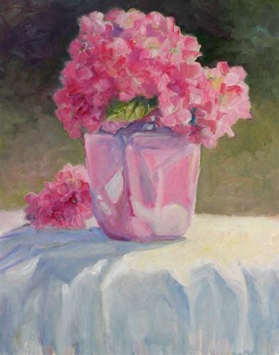 Daily Paintworks Hydrangea No By Carlene Dingman Atwater Floral