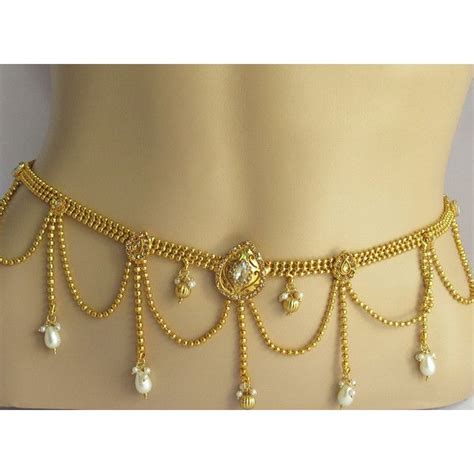 Gold Wedding Waist Belly Chain Waist Hip Sari Saree Chain Adjustable