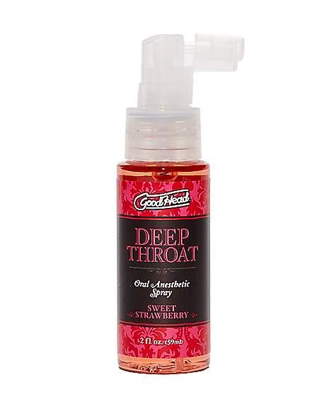 good head menthol strawberry throat numbing spray 2 oz spencer s