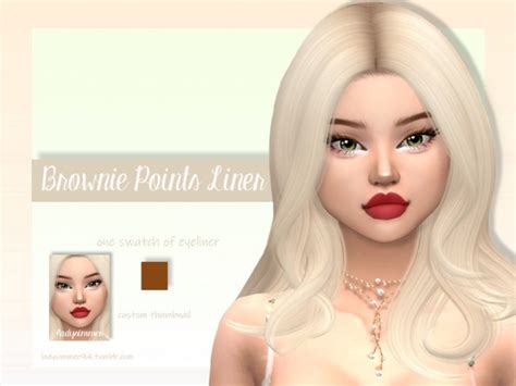 Brownie Points Liner By Ladysimmer94 At Tsr Sims 4 Updates