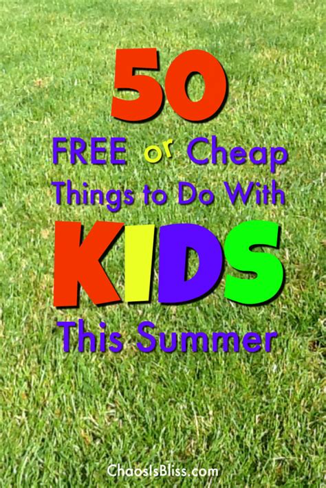 50 Free Or Cheap Things To Do With Kids This Summer Summer Fun For