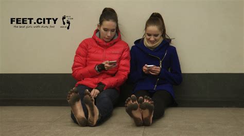 Dirty Feet In The Winter In The Subway By Feet City