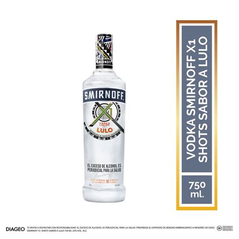 Vodka Smirnoff X1 Shots Sabor A Lulo 750 Ml