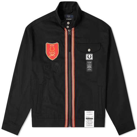 Fred Perry X Art Comes First Patch Harrington Black End