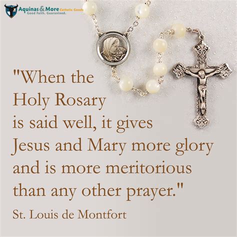 When The Holy Rosary Is Said Well It Gives Jesus And Mary More Glory