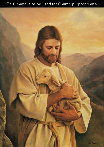 I really love this picture of jesus with lost lamb. The Lost Lamb