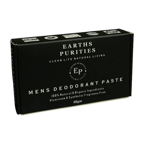 Earths Purities Mens Natural Deodorant Paste Nourished Life Australia