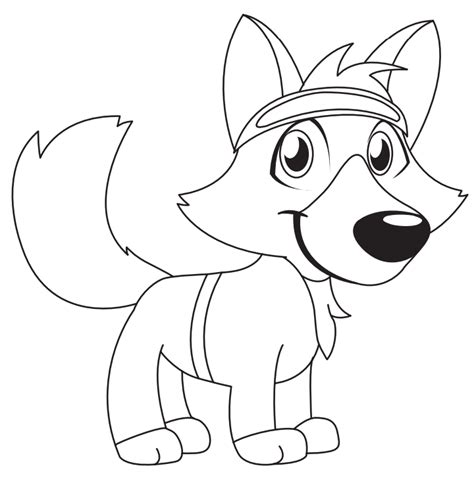 Cartoon Fox Coloring Page Free Printable Coloring Pages
