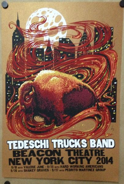 2014 Tedeschi Trucks Band Beacon Theatre Show Poster All Variants Zen Dragon Gallery