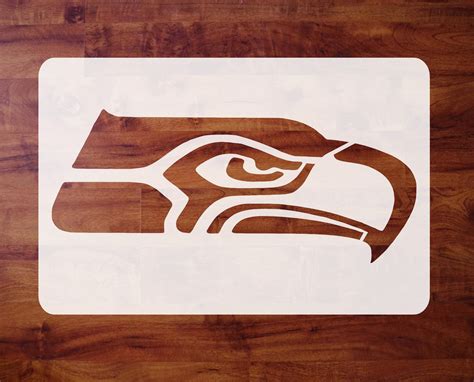 Mylar Stencil Seattle Seahawks Logo Airbrush Paint Etsy