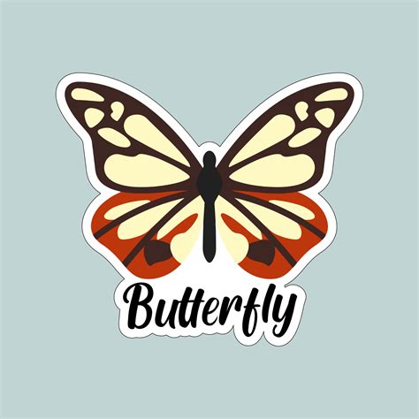 Beautiful Colorful Butterflies Butterfly Illustration For Stickers Or