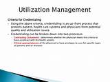 Photos of Utilization Management Criteria