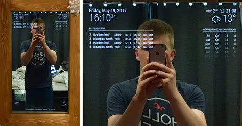 On the magical photo mirror animations run with (.) Man Creates DIY Magic Mirror That Displays Helpful Information