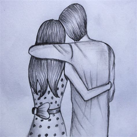 How To Draw Romantic Couple Easy Pencil Sketch Step By Step