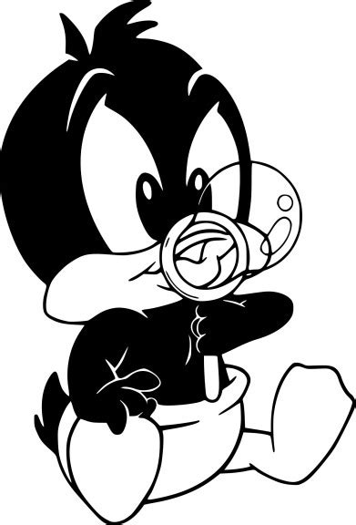 Baby Daffy Duck Coloring Page Free Printable Coloring Pages On
