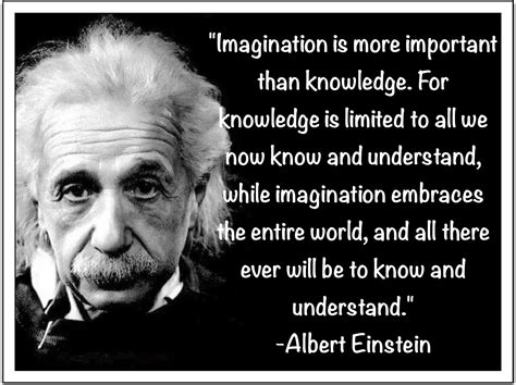 Albert Einstein On Imagination With Images Einstein