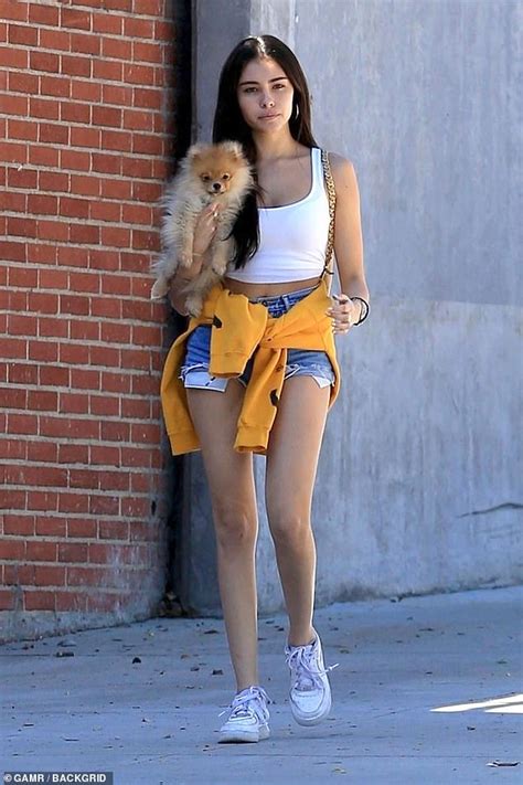 Madison Beer Flashes Her Midriff And Her Legs In Shorts And A Crop Top