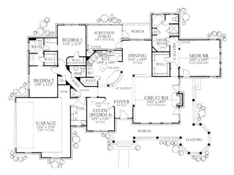 Country Style House Plan 4 Beds 25 Baths 2184 Sqft Plan 80 119